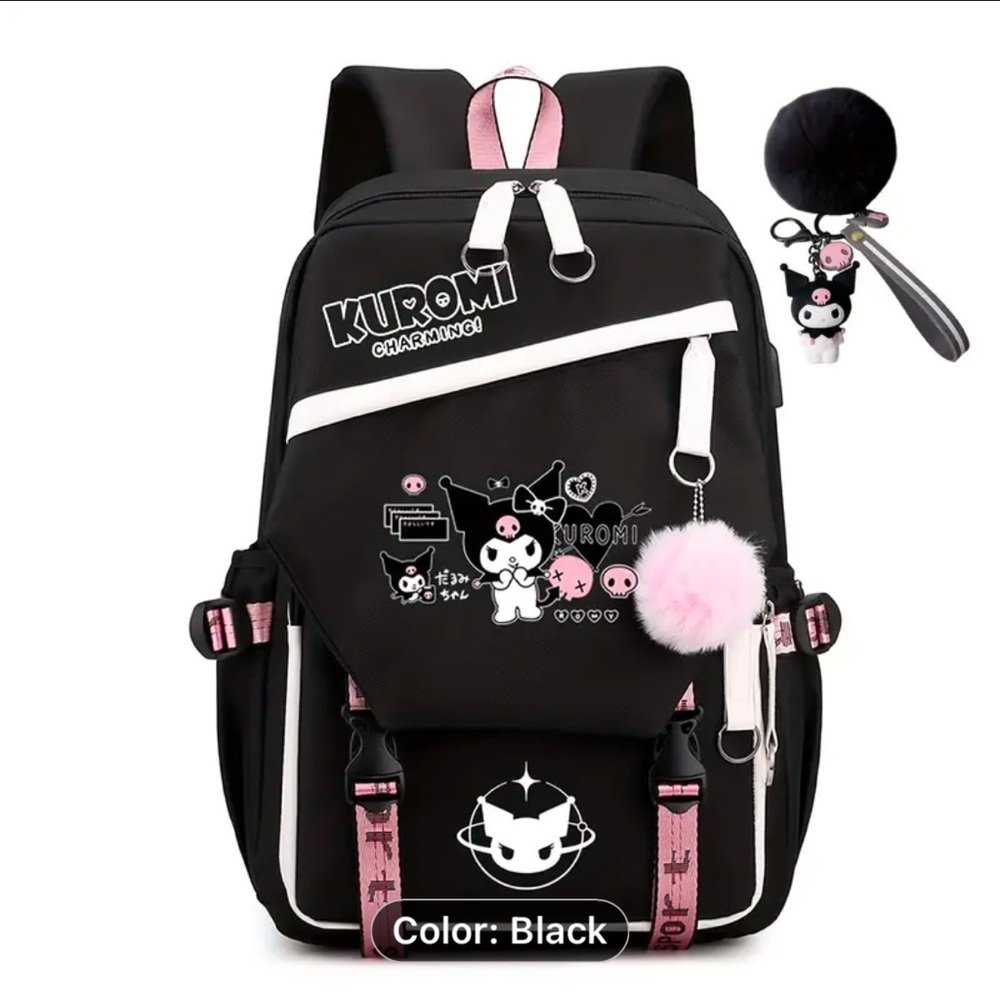 NWT Kuromi BLACK backpack